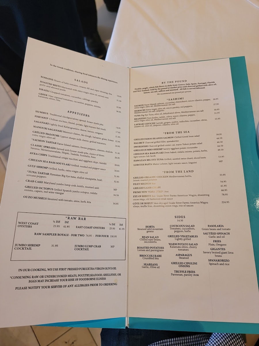 Menu Avra Beverly Hills-9